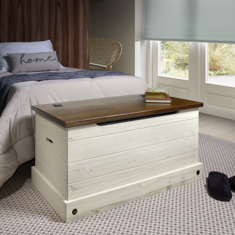 White discount blanket chest